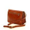 Kožená crossbody kabelka Mazzini M17M8 camel