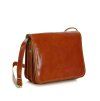 Kožená crossbody kabelka Mazzini M17M8 camel