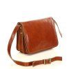 Kožená crossbody kabelka Mazzini M17M8 camel