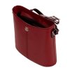 Kožená crossbody kabelka Giulia 17A červená černá (3)