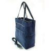 Kožená shopper bag kabelka Vera Pelle SV55N modrá