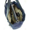 Kožená shopper bag kabelka Vera Pelle SV55N modrá