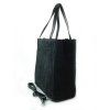 Kožená shopper bag kabelka Vera Pelle SV55N černá