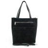Kožená shopper bag kabelka Vera Pelle SV55N černá