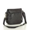 Kožená kabelka přes rameno Mazzini M14M9 černá