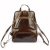 Dámský kožený batoh Vera Pelle Florence 2001 hnědý