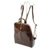 Dámský kožený batoh Vera Pelle Florence 2001 hnědý