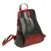 Dámský kožený batoh Vera Pelle Florence 2001 černý / červený