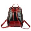 Dámský kožený batoh Vera Pelle Florence 2001 černý / červený