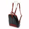 Dámský kožený batoh Vera Pelle Florence 2001 černý / červený