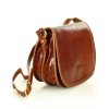 Kožená crossbody kabelka přes rameno Mazzini M12M7 camel