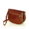 Kožená crossbody kabelka přes rameno Mazzini M12M7 camel
