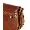 Kožená crossbody kabelka přes rameno Mazzini M12M7 camel