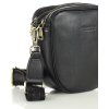 Kožená crossbody kabelka přes rameno Mazzini M230 černá