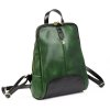 Dámský kožený batoh Vera Pelle Florence 2001 zelený