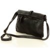 Dámská kožená crossbody kabelka Mazzini M150 černá