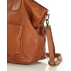 Dámská kožená shopper bag kabelka Mazzini M169 camel