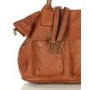 Dámská kožená shopper bag kabelka Mazzini M169 camel