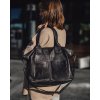 Dámská kožená shopper bag kabelka Mazzini M169 černá