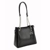 Kožená kabelka přes rameno Luka 19-62 černá