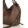 Kožená kabelka přes rameno Mazzini M47 hmědá