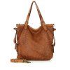 Kožená kabelka přes rameno Mazzini M202 camel