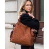 Kožená kabelka přes rameno Mazzini M202 camel