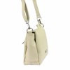 Kožená crossbody kabelka MiaMore 01-002 béžová