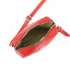 Kožená crossbody kabelka MiaMore 01-003 červená