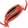 Kožená crossbody kabelka Pierre Cardin 4500 FTT červená