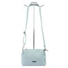 Kožená crossbody kabelka MiaMore 01-002 modrá