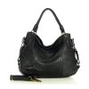 Kožená kabelka přes rameno Mazzini M136 černá