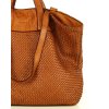 Dámská kožená shopper bag kabelka Mazzini M1M86 camel
