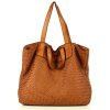 Dámská kožená shopper bag kabelka Mazzini M1M86 camel