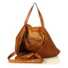 Dámská kožená shopper bag kabelka Mazzini M1M86 camel