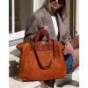 Dámská kožená shopper bag kabelka Mazzini M1M86 camel