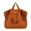 Dámská kožená shopper bag kabelka Mazzini M1M86 camel