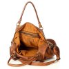 Kožená kabelka Mazzini M1M89 camel