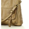 Kožená kabelka přes rameno Mazzini M166 béžová