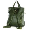 Kožená kabelka přes rameno Mazzini M166 zelená