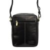 Pánská kožená taška přes rameno Peterson PTN TB-117-COM černá