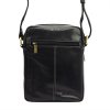 Pánská kožená taška přes rameno Peterson PTN TB-011-COM černá