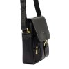 Pánská kožená taška přes rameno Peterson PTN TB-012-COM černá