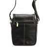 Pánská kožená taška přes rameno Peterson PTN TB-708-COM černá