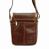 Pánská kožená taška přes rameno Peterson PTN TB-708-COM hnědá