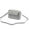 Kožená crossbody kabelka MiaMore 01-041 šedá