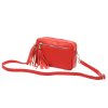 Kožená crossbody kabelka Luka 20-030 červená