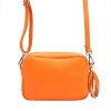 Kožená crossbody kabelka Luka 20-030 oranžová