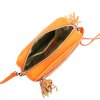Kožená crossbody kabelka Luka 20-030 oranžová