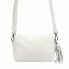 Kožená crossbody kabelka Luka 20-030 bílá